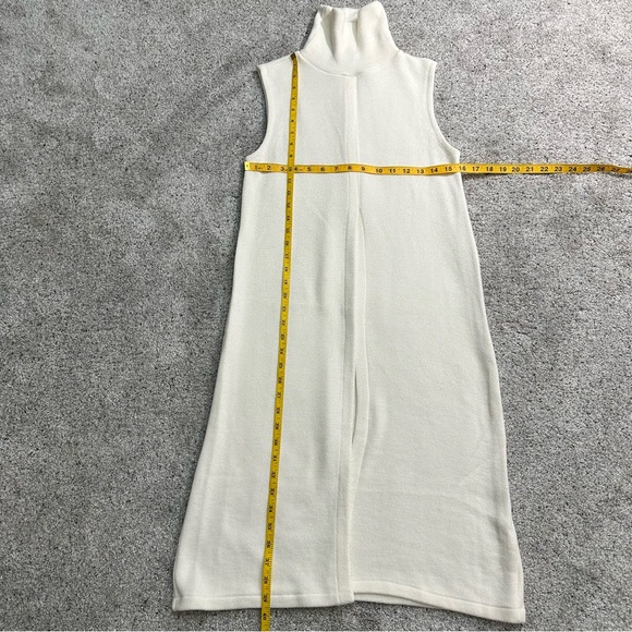 Zara Sleeveless Turtleneck Split Hem Long Sweater - Small - Picture 8 of 8